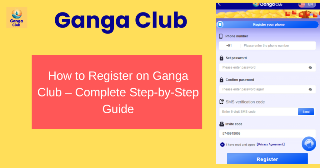 how to register on ganga club